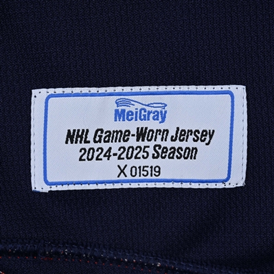 James van Riemsdyk - Navy Photo Shoot-Worn Jersey - 2025 Stadium Series